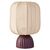 Лампа настольная Texture Rib, 27х39 см, вишневая/бежевая, Bergenson Bjorn
