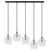 Светильник подвесной каскадный Aurora, 110x18 см, прозрачный, Bergenson Bjorn
