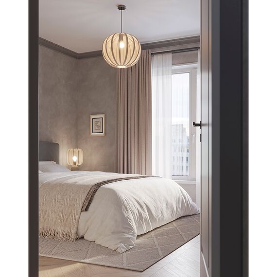 Лампа настольная Texture Rib, 27х39 см, бежевая, Bergenson Bjorn, изображение 10