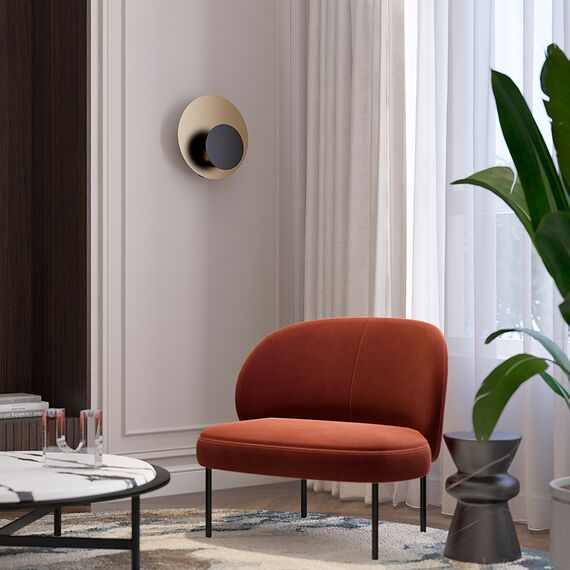 Светильник настенный Stone, 35,5x15,5 см, черный/золотистый, Bergenson Bjorn, изображение 5