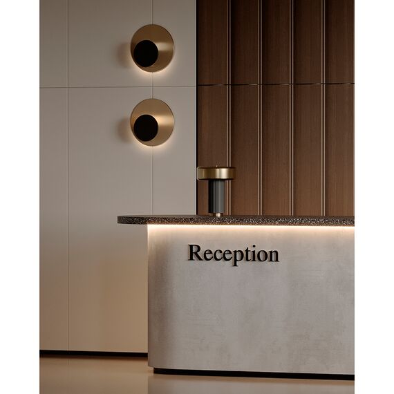 Светильник настенный Stone, 35,5x15,5 см, черный/золотистый, Bergenson Bjorn, изображение 2