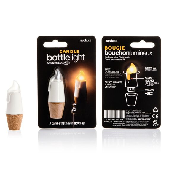 Пробка для бутылки Bottlelight с подсветкой и USB, SUCK UK, изображение 12