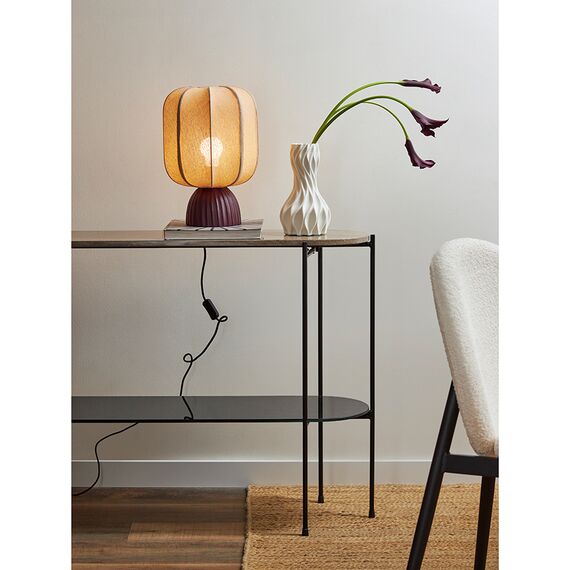 Лампа настольная Texture Rib, 27х39 см, вишневая/бежевая, Bergenson Bjorn, изображение 3