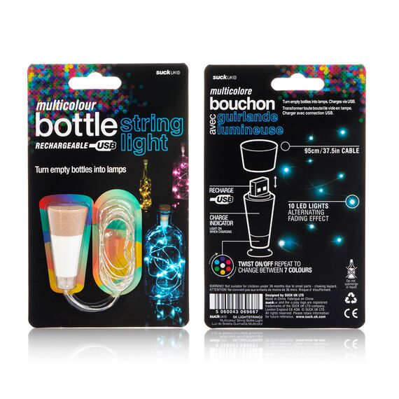 USB-гирлянда Bottle, SUCK UK, изображение 6