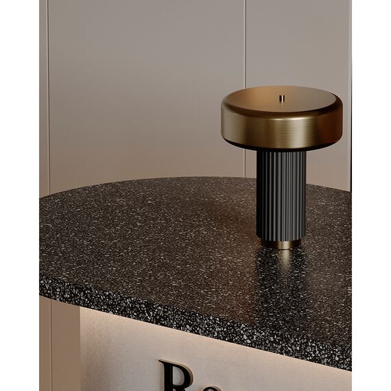 Лампа настольная Stone, 27x35 см, черная/золотистая, Bergenson Bjorn, изображение 8