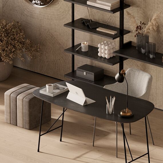 Лампа настольная Pilwy, 21х65 см, золотистая/черная, Bergenson Bjorn, изображение 2