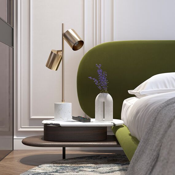 Лампа настольная Irjo, 33x13х73 см, золотистая, Bergenson Bjorn, изображение 5