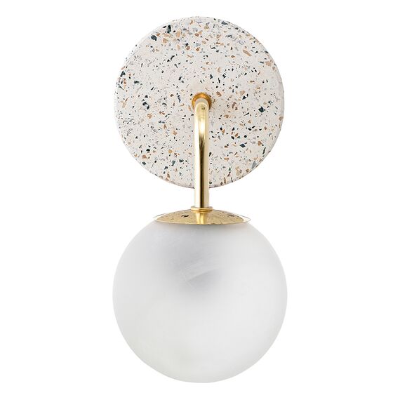 Светильник настенный Skum, 32x15,5x22 см, белый/золотой, Bergenson Bjorn, изображение 2