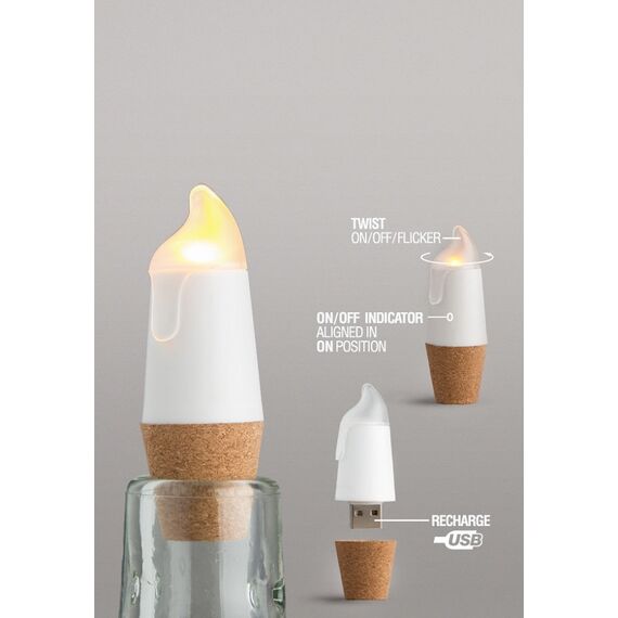 Пробка для бутылки Bottlelight с подсветкой и USB, SUCK UK, изображение 11