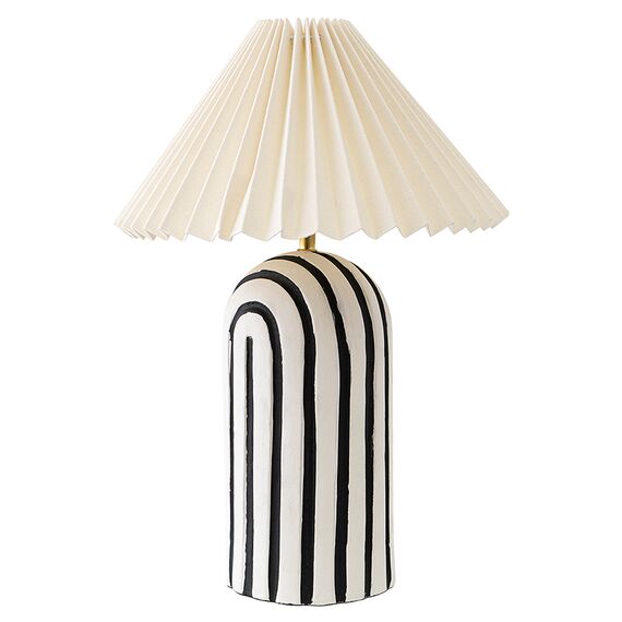 Светильник настольный Stripel, 30x44 см, черный/белый, Bergenson Bjorn