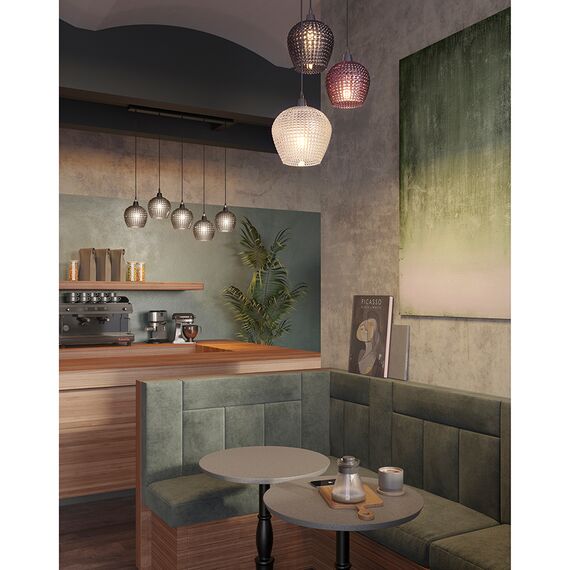 Светильник подвесной каскадный Aurora, 110x18 см, серый, Bergenson Bjorn, изображение 9