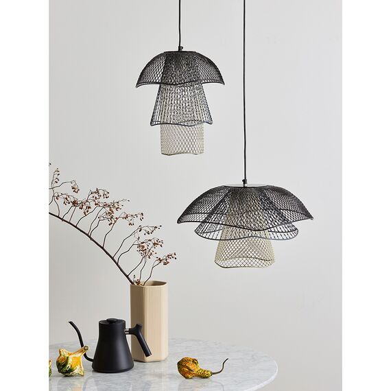 Светильник подвесной Vinger, 48x30 см, черный/серый/белый, Bergenson Bjorn, изображение 3