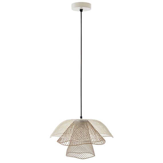 Светильник подвесной Vinger, 48x30 см, белый/бежевый/золотой, Bergenson Bjorn