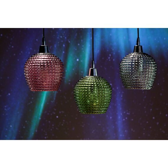 Светильник подвесной каскадный Aurora, 65x18 см, сливовый/зеленый/серый, Bergenson Bjorn, изображение 4