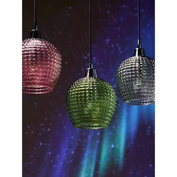 Светильник подвесной каскадный Aurora, 65x18 см, сливовый/зеленый/серый, Bergenson Bjorn, изображение 5