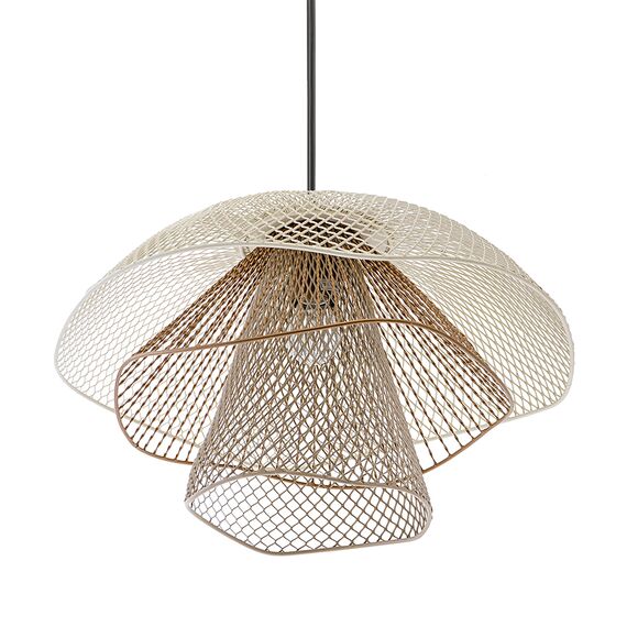 Светильник подвесной Vinger, 48x30 см, белый/бежевый/золотой, Bergenson Bjorn, изображение 9
