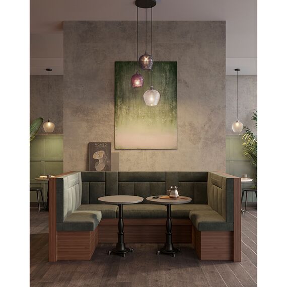 Светильник подвесной каскадный Aurora, 50 см, сливовый/серый/прозрачный, Bergenson Bjorn, изображение 5