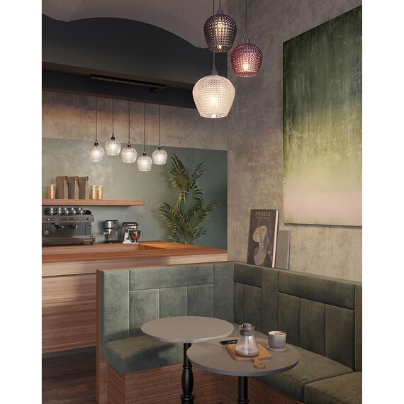 Светильник подвесной каскадный Aurora, 110x18 см, прозрачный, Bergenson Bjorn, изображение 5