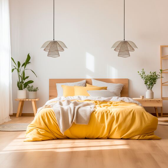 Светильник подвесной Vinger, 48x30 см, белый/бежевый/золотой, Bergenson Bjorn, изображение 2