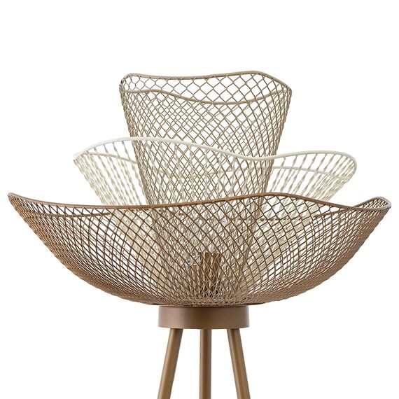 Торшер Vinger, 153 см, белый/бежевый/золотой, Bergenson Bjorn, изображение 4