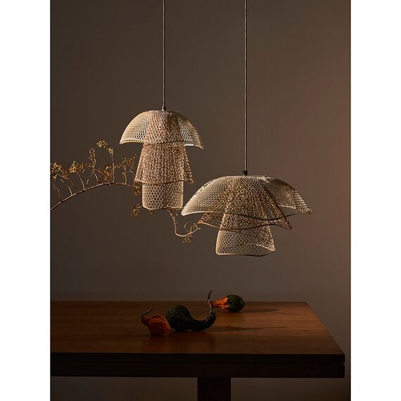 Светильник подвесной Vinger, 28x37 см, белый/бежевый/золотой, Bergenson Bjorn, изображение 7