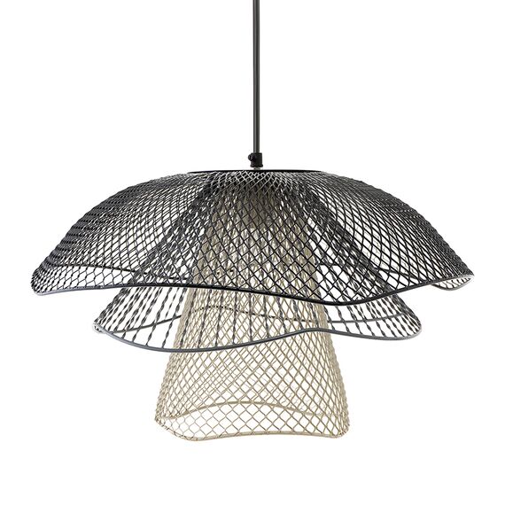 Светильник подвесной Vinger, 48x30 см, черный/серый/белый, Bergenson Bjorn, изображение 4