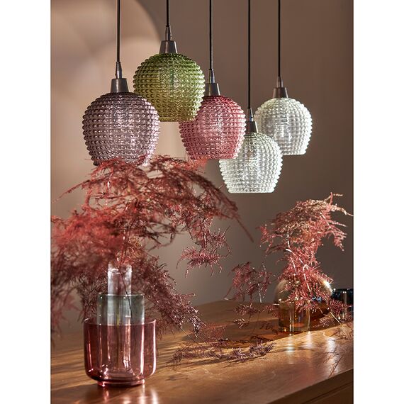 Светильник подвесной каскадный Aurora, 110x18 см, сливовый/зеленый/серый, Bergenson Bjorn, изображение 5