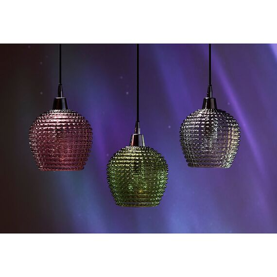 Светильник подвесной каскадный Aurora, 65x18 см, сливовый/зеленый/серый, Bergenson Bjorn, изображение 2