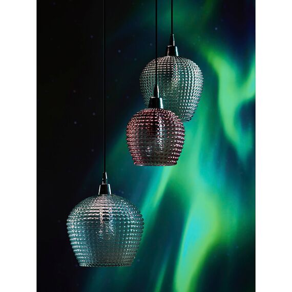 Светильник подвесной каскадный Aurora, 50 см, сливовый/серый/прозрачный, Bergenson Bjorn, изображение 2