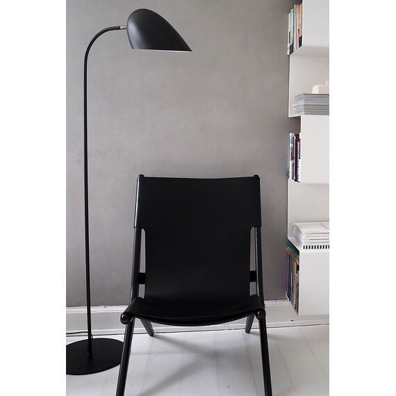 Лампа напольная (торшер) Hitchcock, 157х?30 см, черная матовая, Frandsen, изображение 3