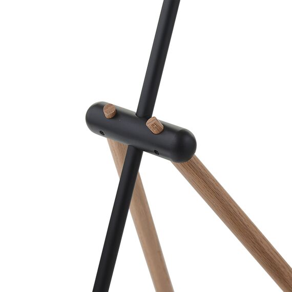 Лампа напольная (торшер) Giraffe, 138 см, дуб, черное матовое основание, Frandsen, изображение 7